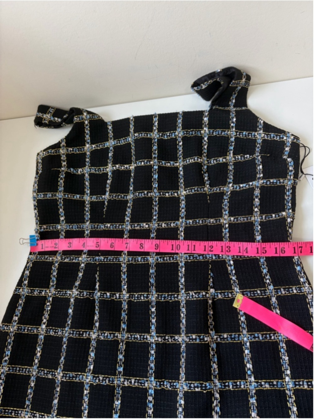 JASON WU PLAID TWEED GOLD MINI DRESS NEW WITH TAGS SIZE L - Picture 10 of 12